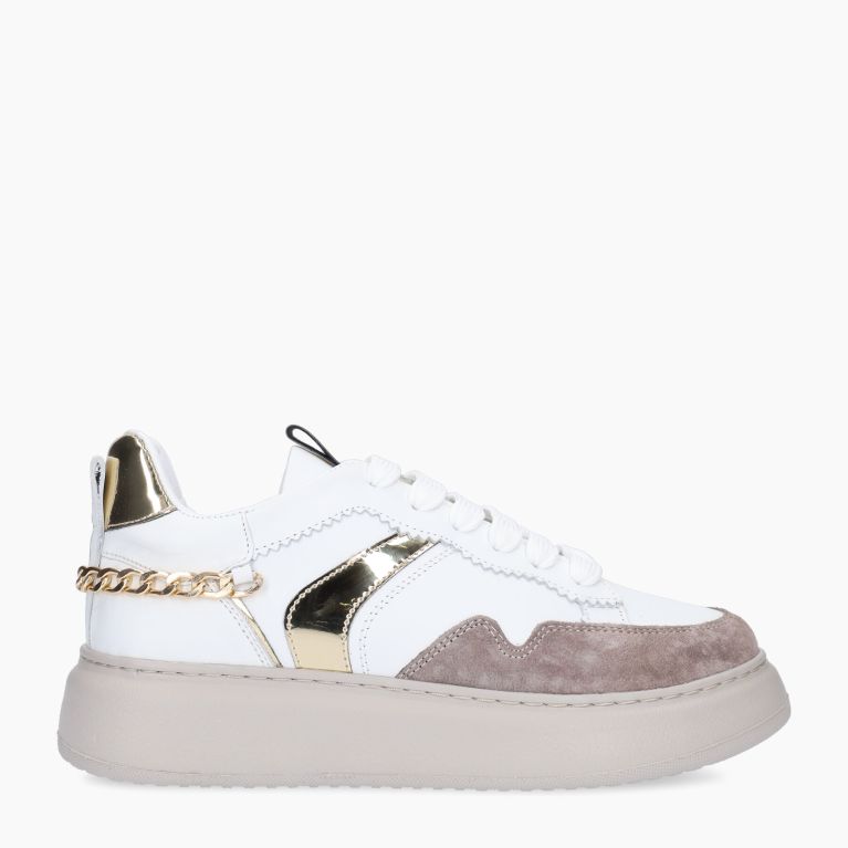 Sneakers In Pelle Donna